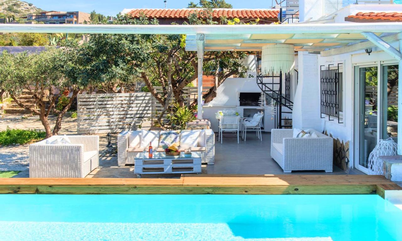 Cretan Lodge Heated Pool Agios Nikolaos Esterno foto