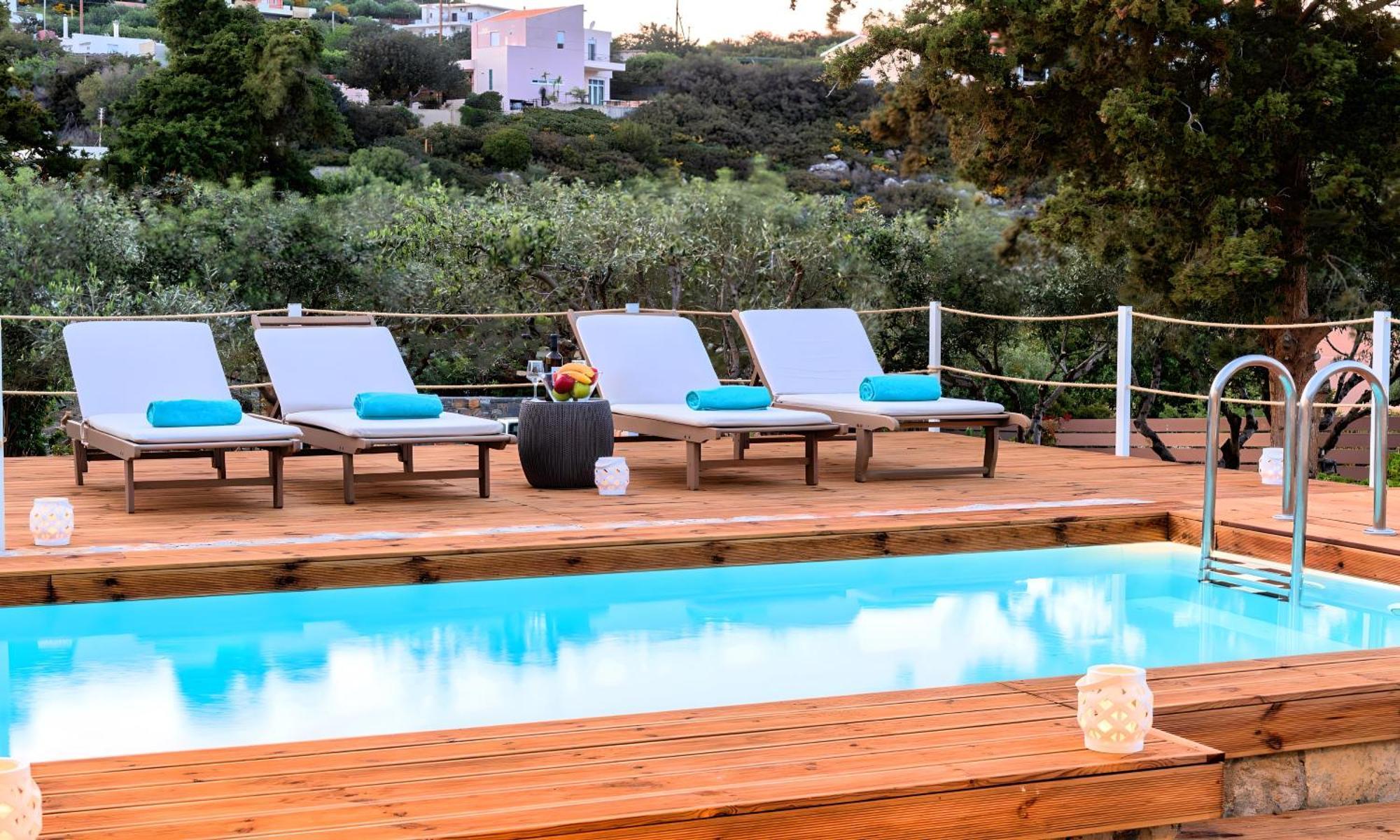 Cretan Lodge Heated Pool Agios Nikolaos Esterno foto