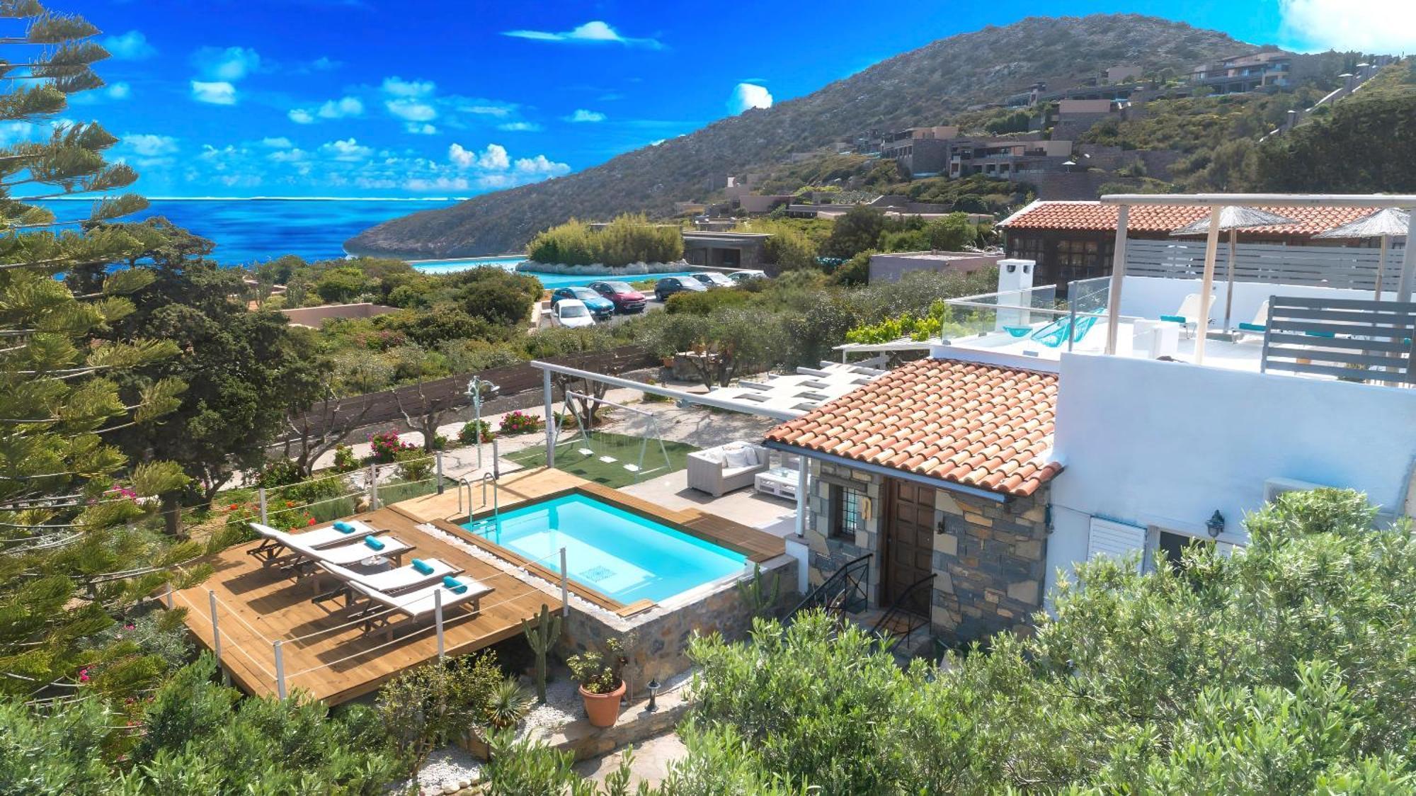 Cretan Lodge Heated Pool Agios Nikolaos Esterno foto