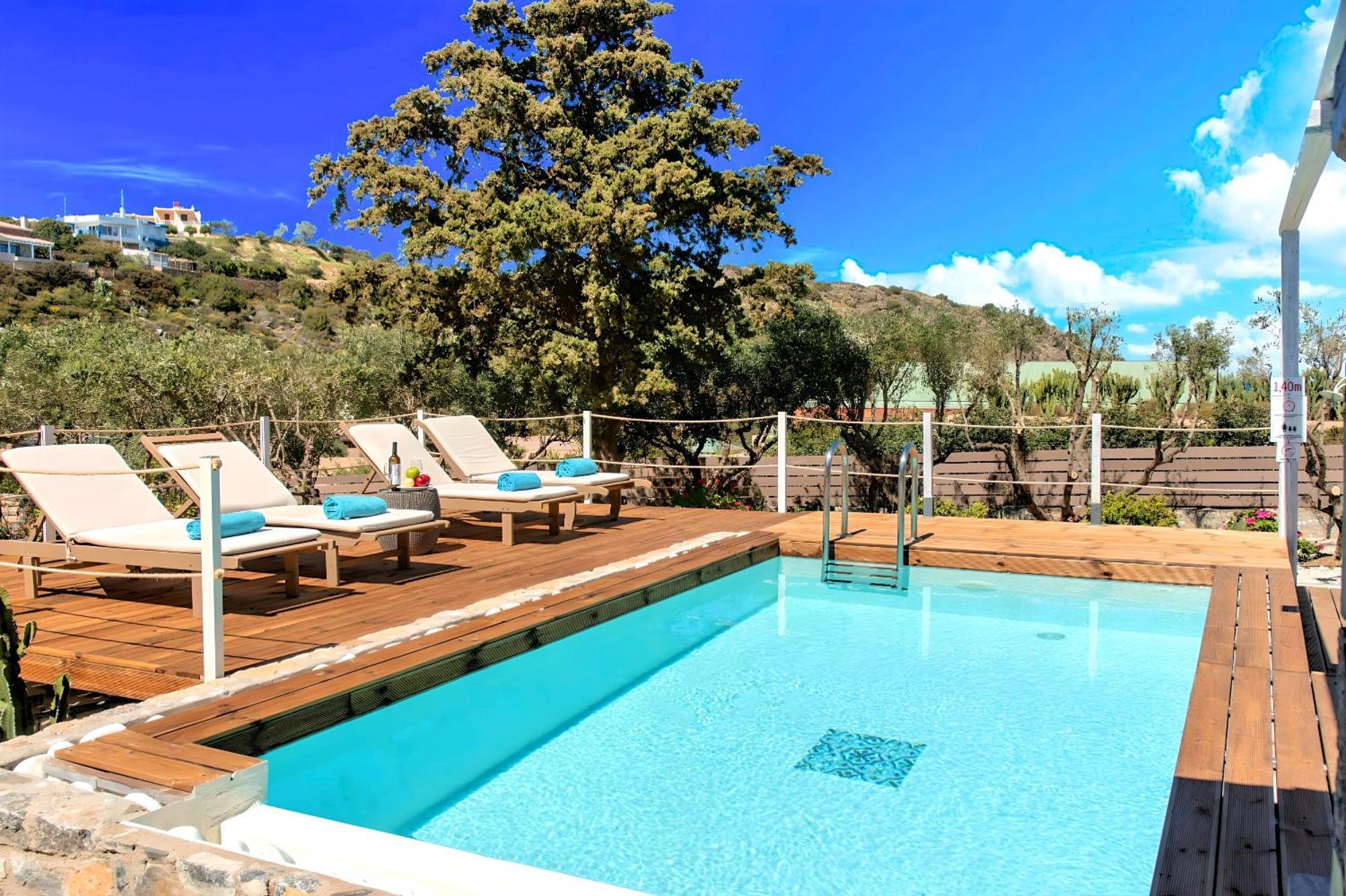 Cretan Lodge Heated Pool Agios Nikolaos Esterno foto
