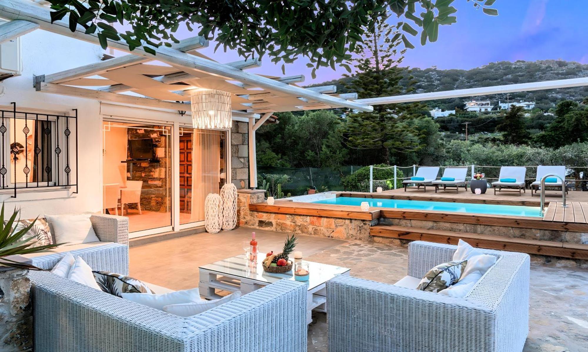 Cretan Lodge Heated Pool Agios Nikolaos Esterno foto